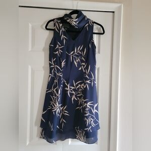 Spencer Jeremy Petites Navy and tan Dress